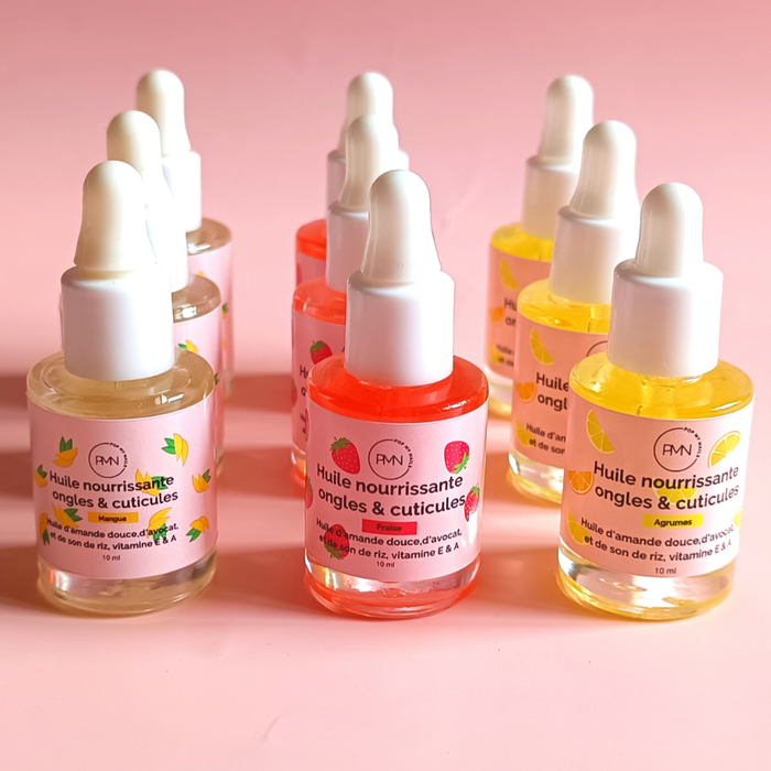 Nourishing nail and cuticle oil - 10 ml: Strawberry