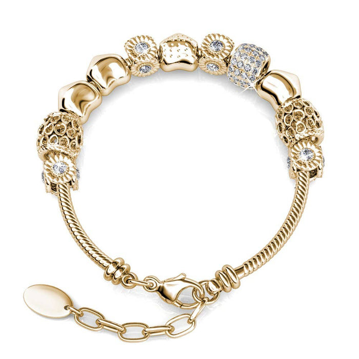 Radiant Charm Bracelet - Gold and Crystal