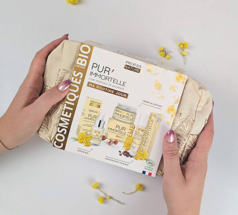 Pur'immortelle Day Kit - 3 Organic Anti-Aging Treatments - Christmas