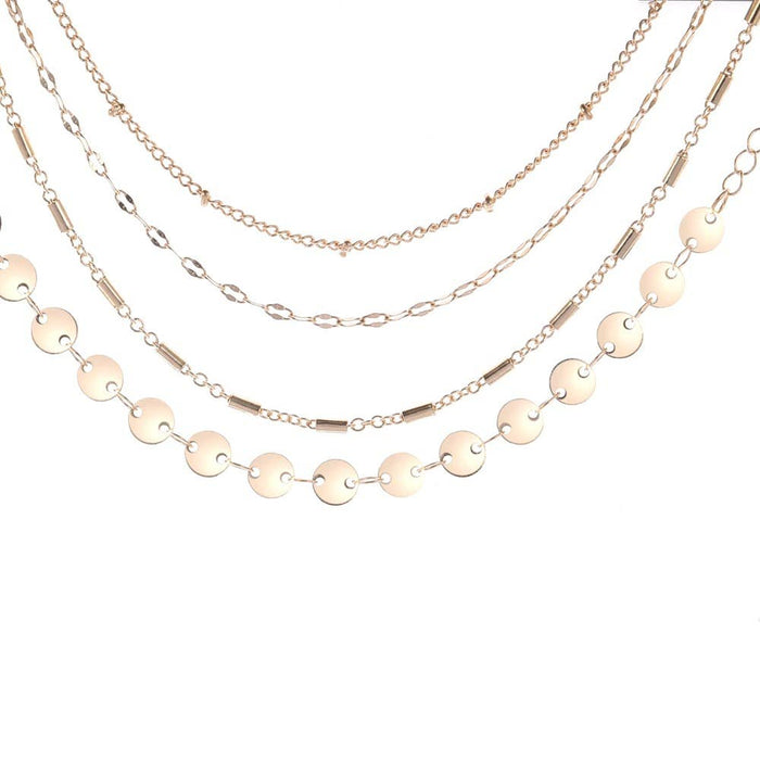 SET OF 4 FINE BRACELETS - GOLD PLATED - ELODIE MODEL