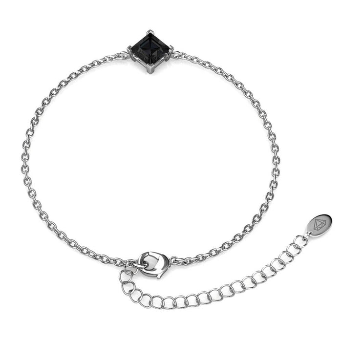 Calle Bracelet - Silver and Black