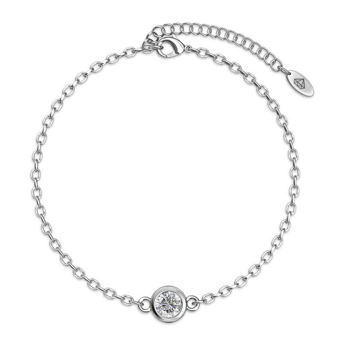 Birth Stone Bracelets - Silver, Crystal and Blue