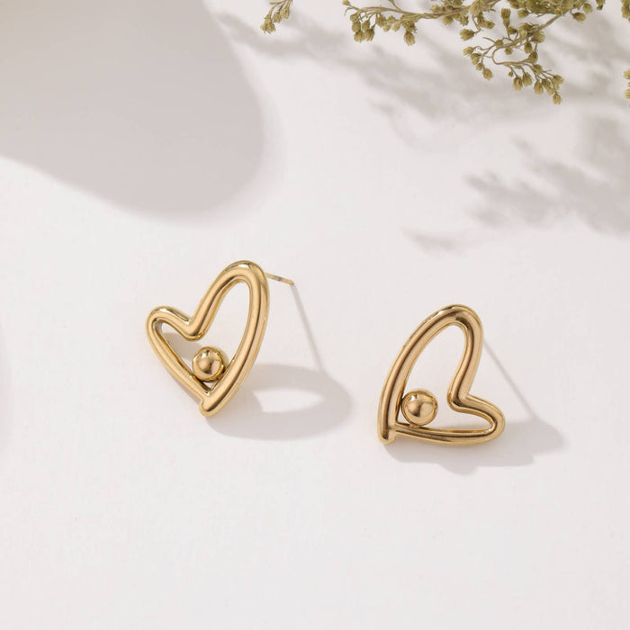 Henrietta stud earrings: Gold / Gold/Silver