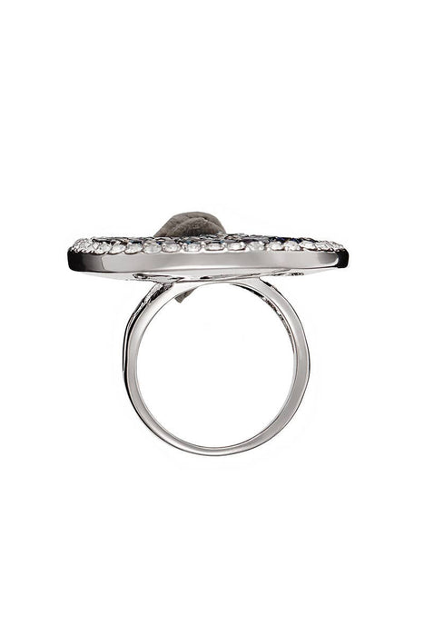 Ocean ring - silver and blue: 52