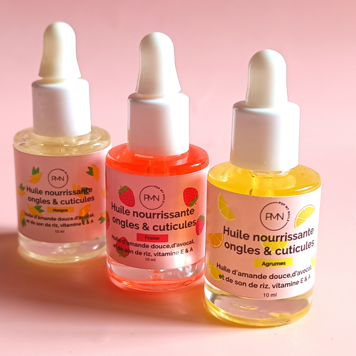 Nourishing nail and cuticle oil - 10 ml: Strawberry