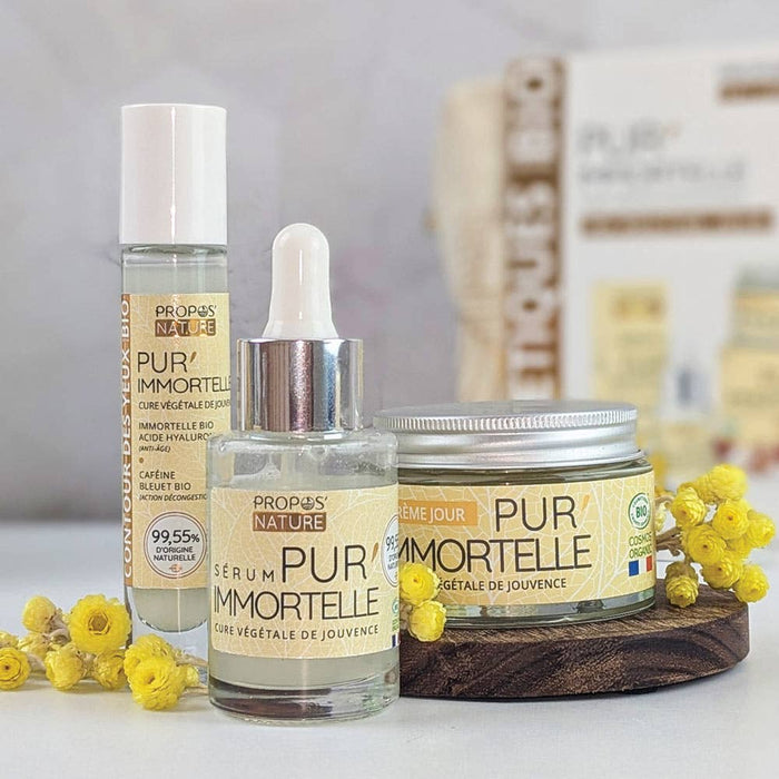 Pur'immortelle Day Kit - 3 Organic Anti-Aging Treatments - Christmas