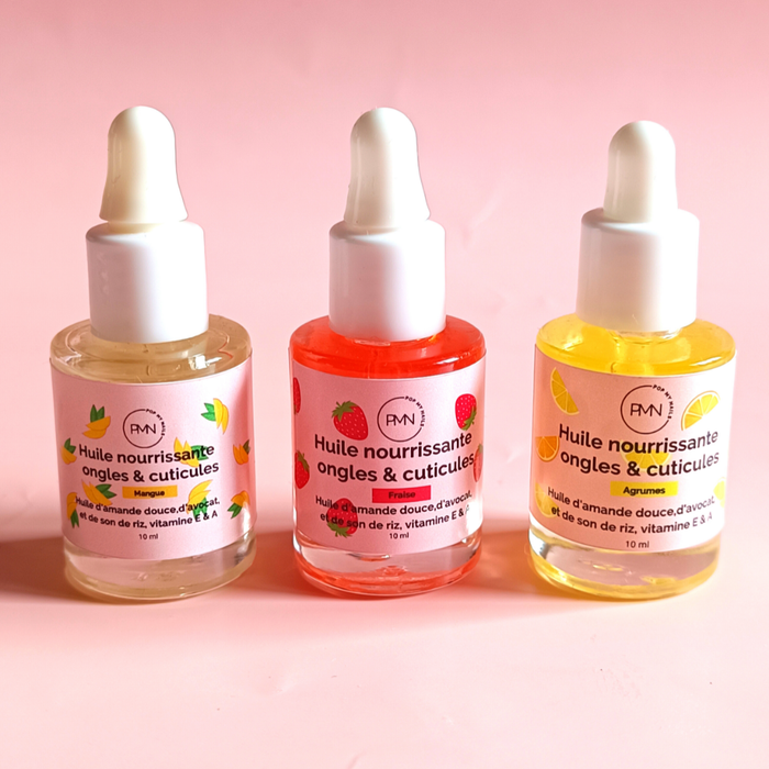 Nourishing nail and cuticle oil - 10 ml: Strawberry