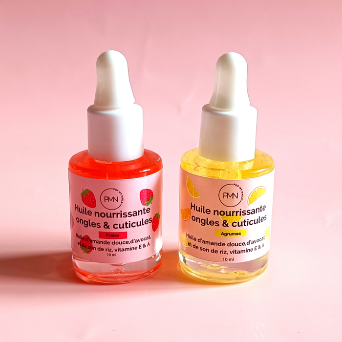 Nourishing nail and cuticle oil - 10 ml: Strawberry
